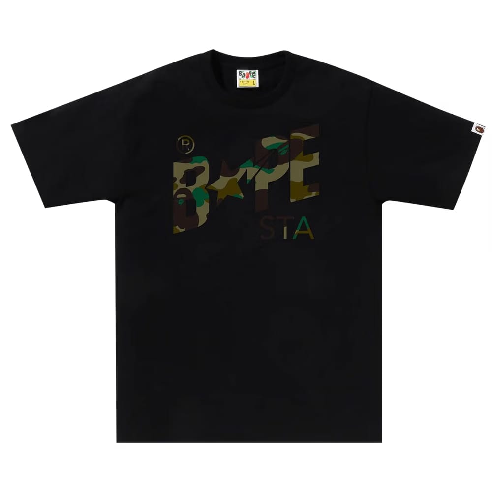 BAPE 1st Camo Bape Sta T-Shirt Black/Green