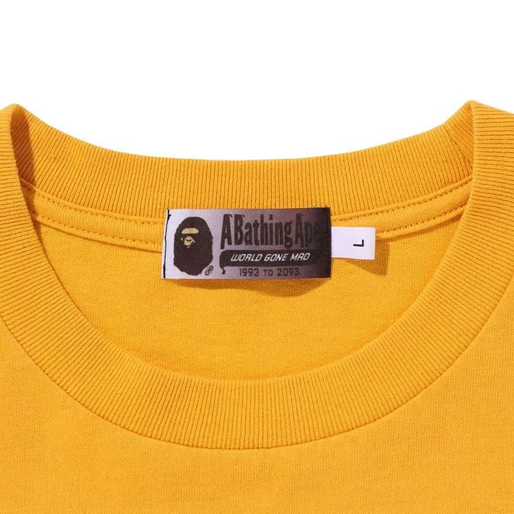 BAPE College Graduation Relaxed Fit T-Shirt Orange