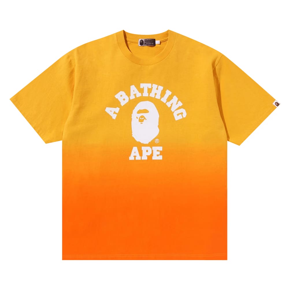 BAPE College Graduation Relaxed Fit T-Shirt Orange
