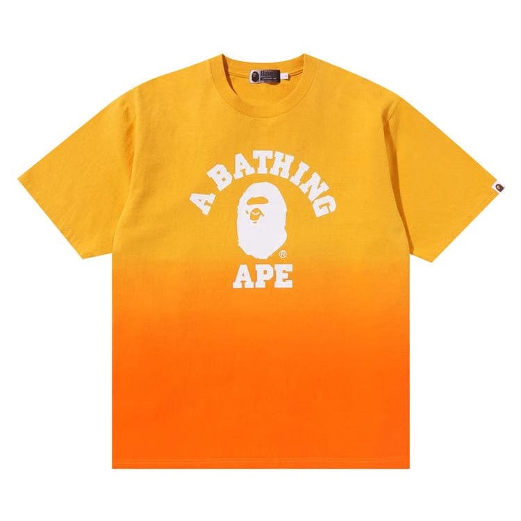 BAPE College Graduation Relaxed Fit T-Shirt Orange