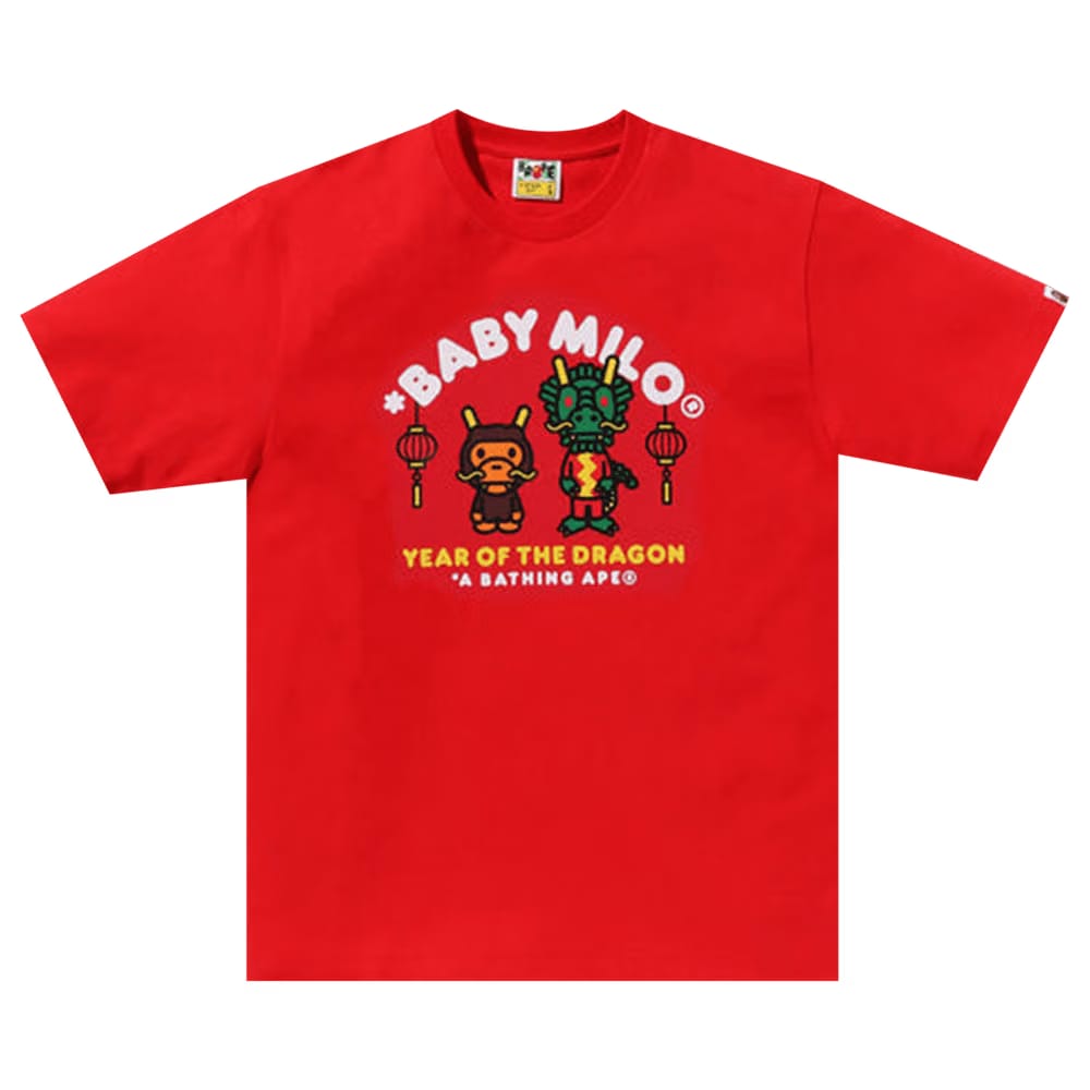 BAPE Year Of The Dragon Baby Milo T-Shirt Red