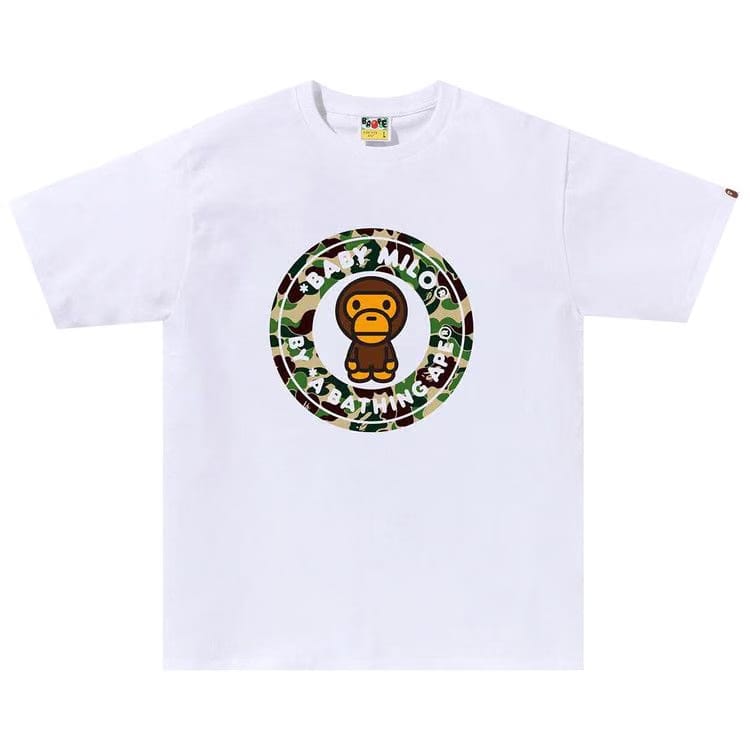 BAPE ABC Camo Milo Busy Works T-Shirt White/Green