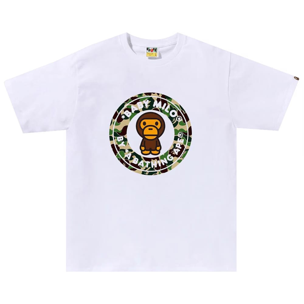 BAPE ABC Camo Milo Busy Works T-Shirt White/Green