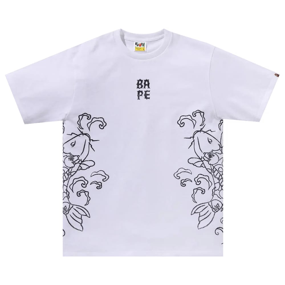 BAPE Souvenir Koi Fish T-Shirt White