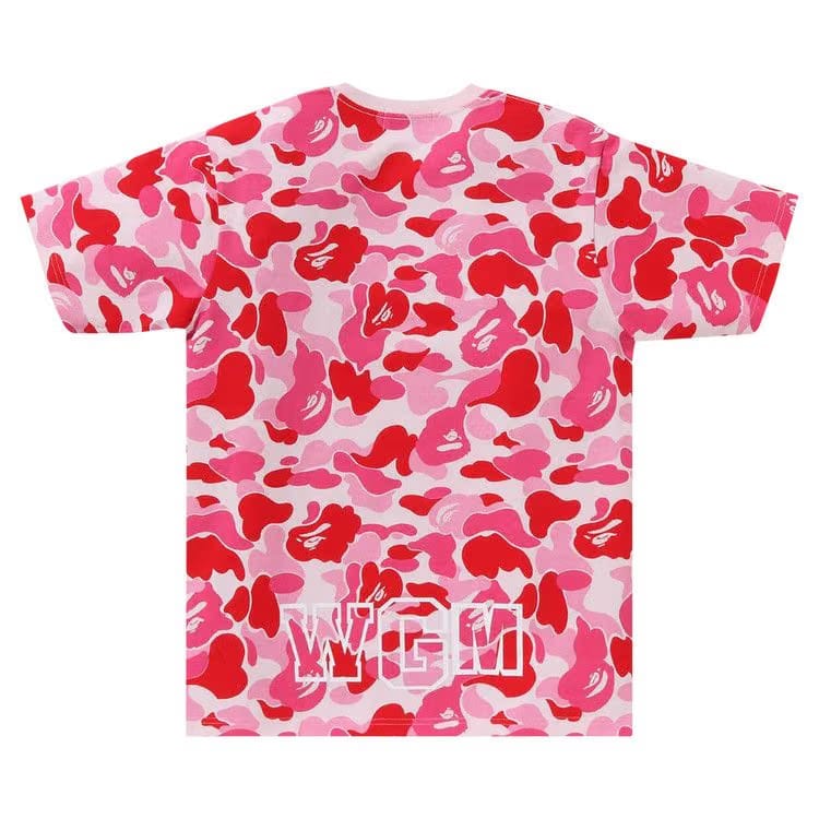 BAPE ABC Camo Shark T-Shirt Pink