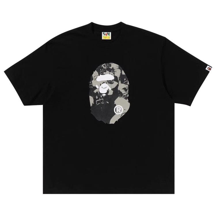 BAPE Shark Seijin Ape Head Relaxed Fit T-Shirt Black