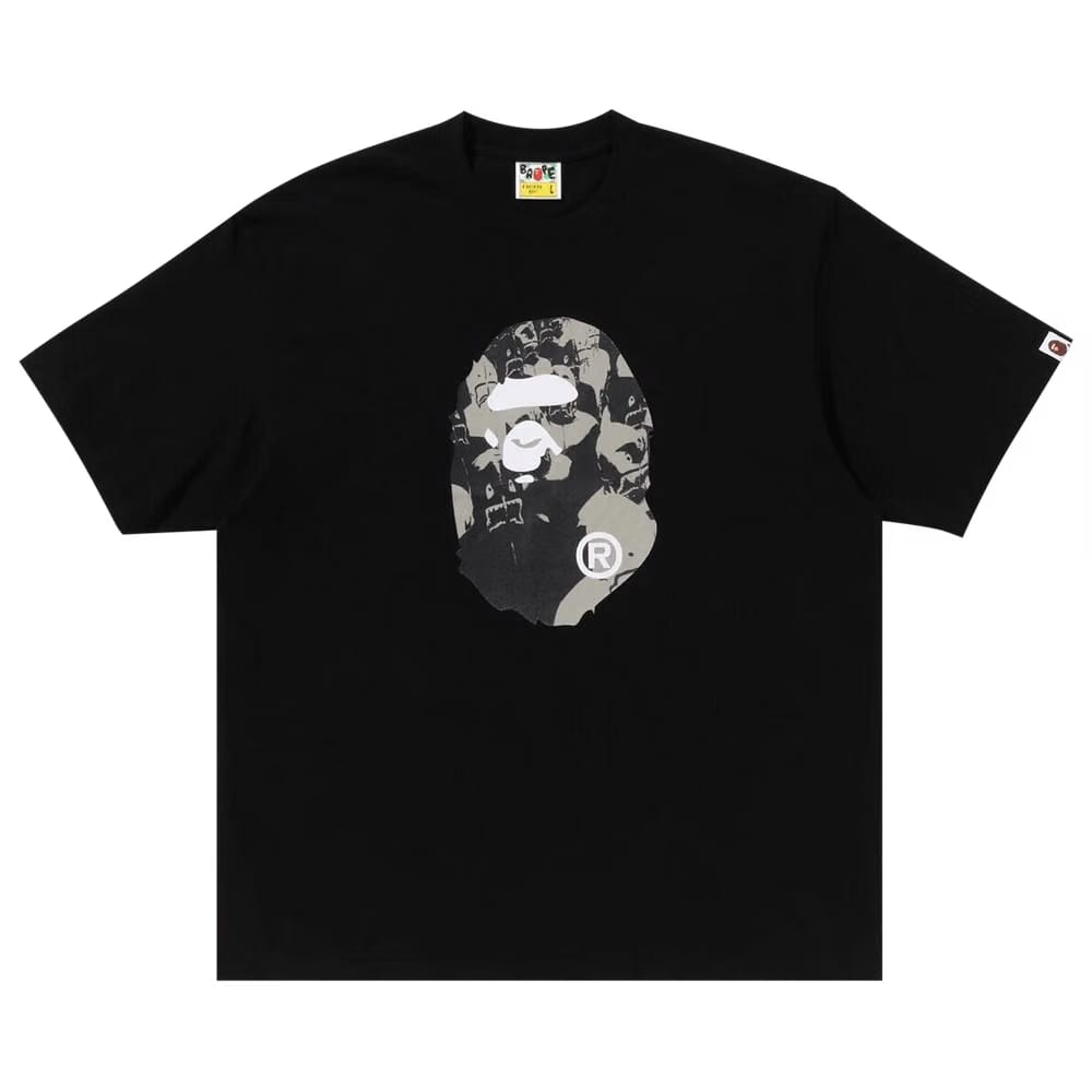 BAPE Shark Seijin Ape Head Relaxed Fit T-Shirt Black