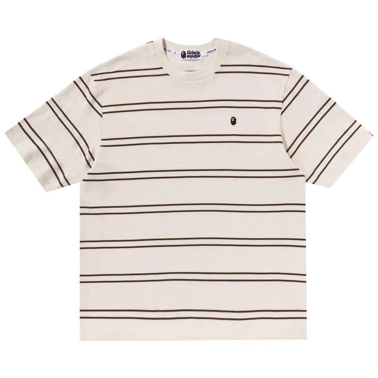 BAPE Ape Head One Point Hoop Relaxed Fit T-Shirt Ivory