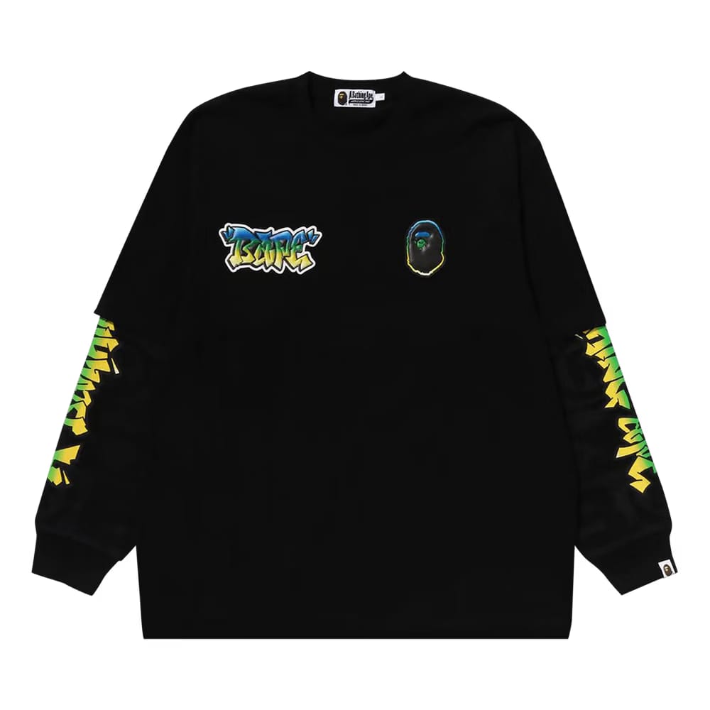 BAPE Sport Long-Sleeve T-Shirt Black