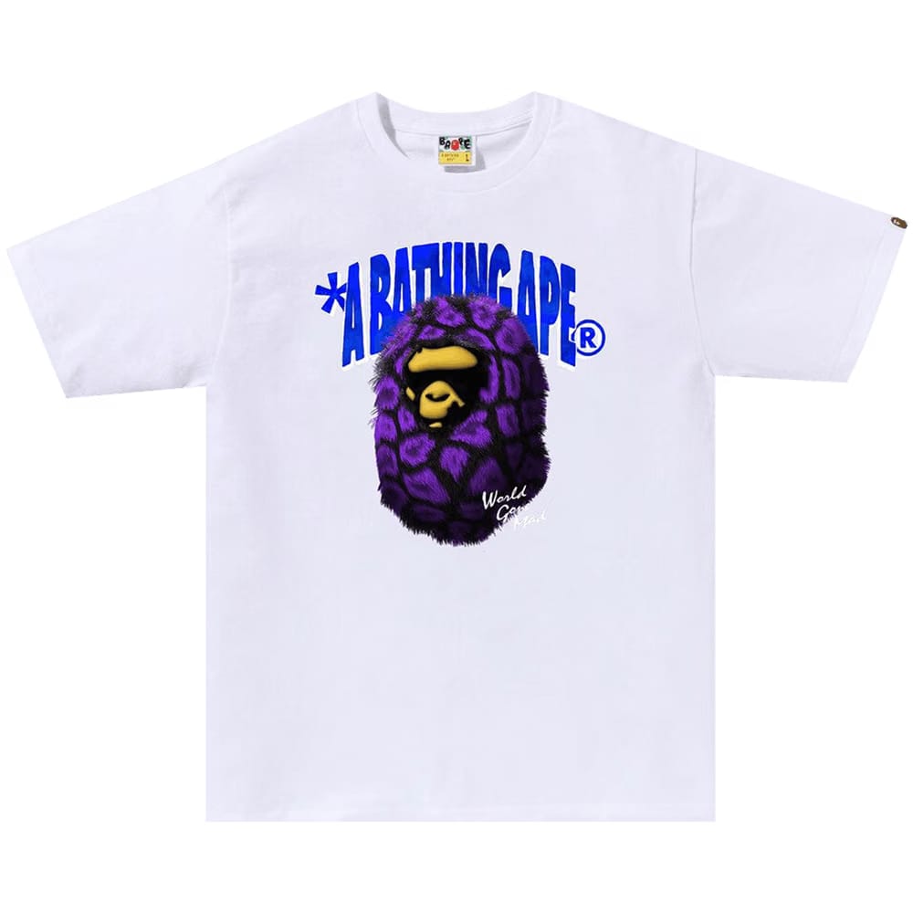 BAPE Fur Ape Head T-Shirt White