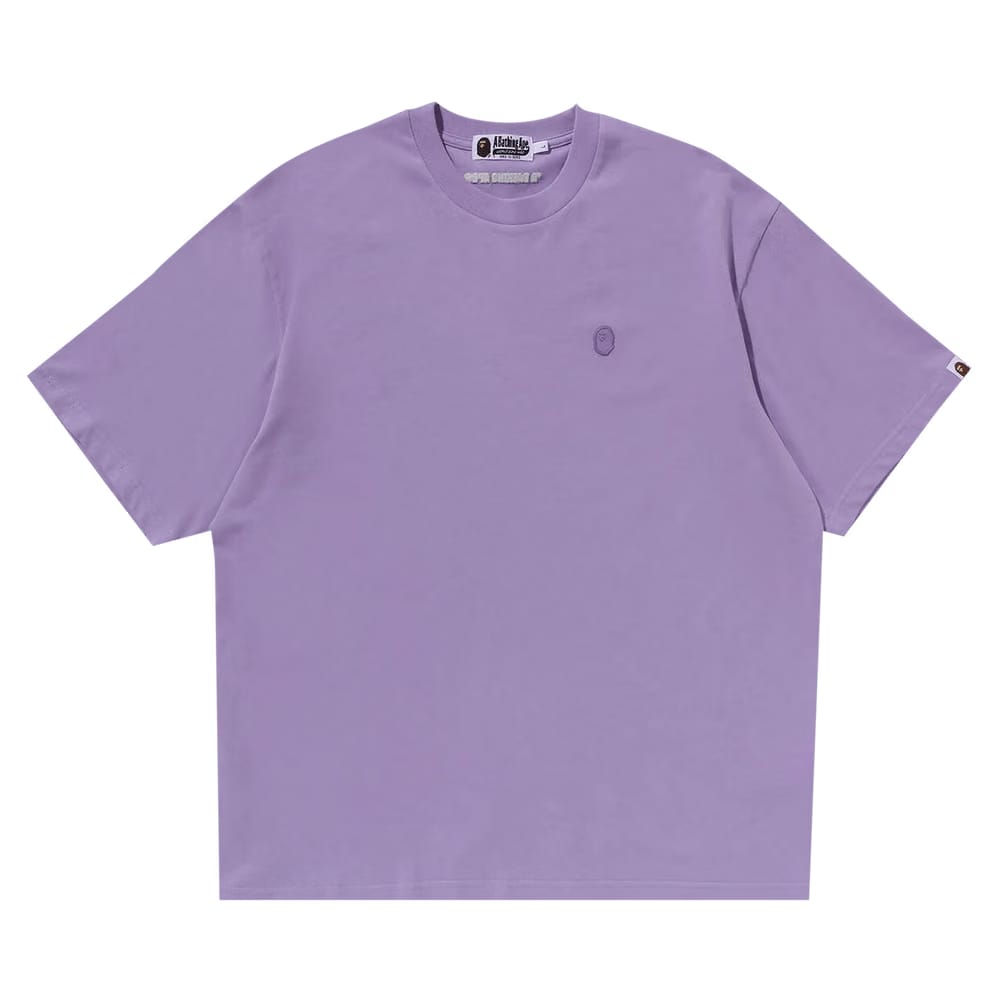 BAPE Tonal Ape Head One Point T-Shirt Purple