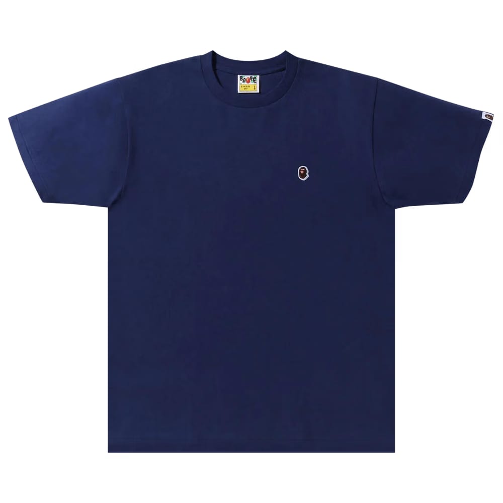 BAPE Ape Head One Point T-Shirt Navy
