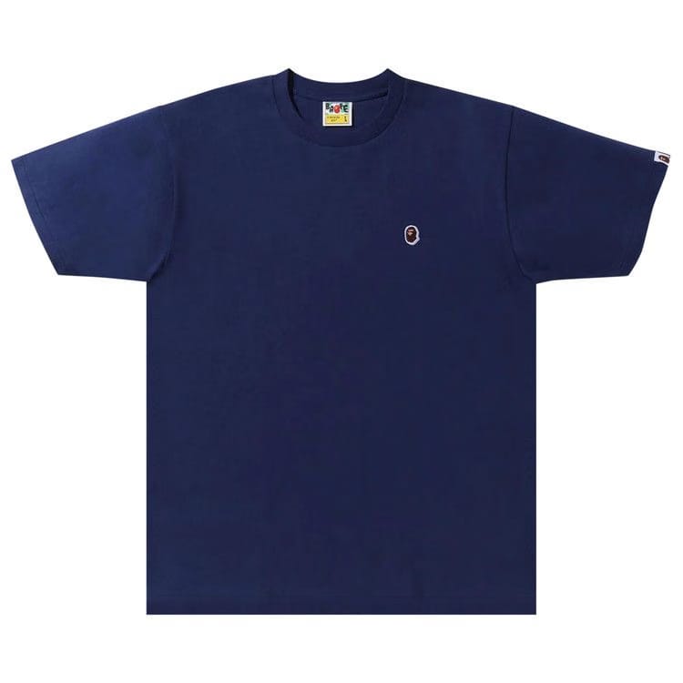 BAPE Ape Head One Point T-Shirt Navy