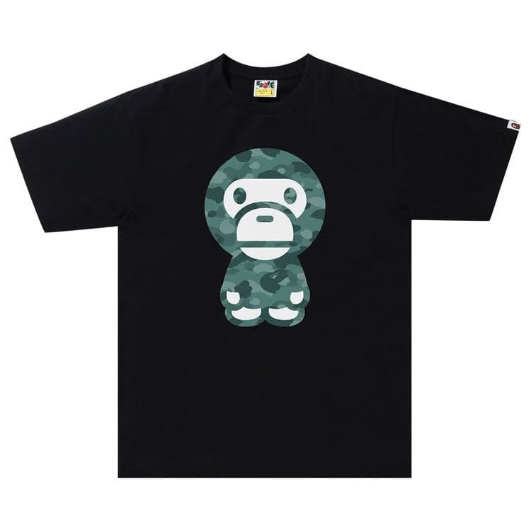 BAPE Color Camo Big Baby Milo T-Shirt Black/Green