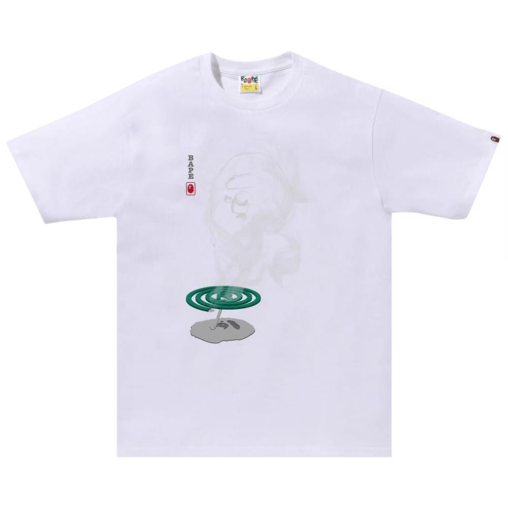 BAPE Mosquito Coil Ape Head T-Shirt White