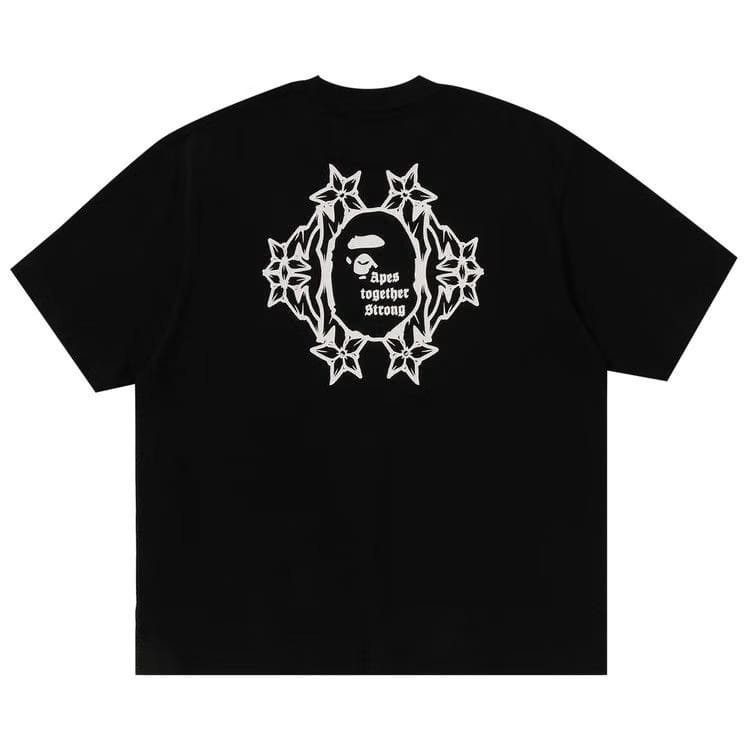 BAPE Gothic Logo Relaxed Fit T-Shirt Black