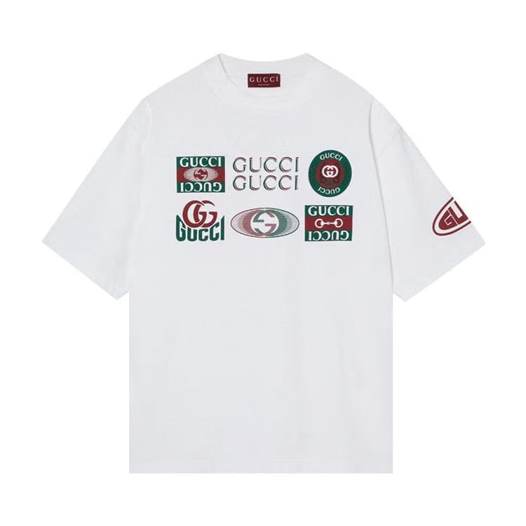 Gucci Multi Logo T-Shirt White