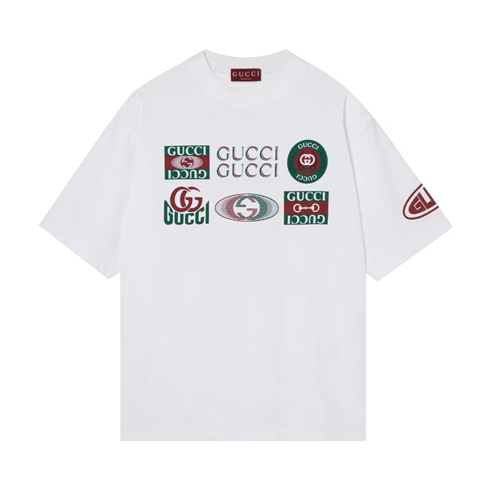 Gucci Multi Logo T-Shirt White