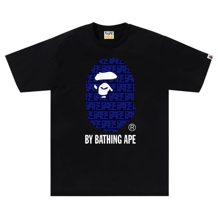 BAPE Logo Monogram By Bathing Ape T-Shirt Black/Navy