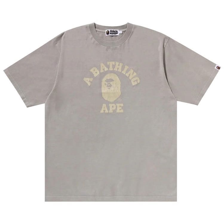 BAPE Overdye College Relaxed Fit T-Shirt Ivory