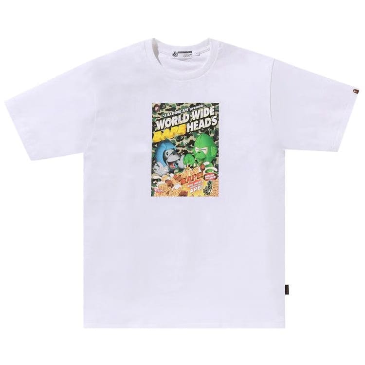 BAPE Heads Flyer T-Shirt White