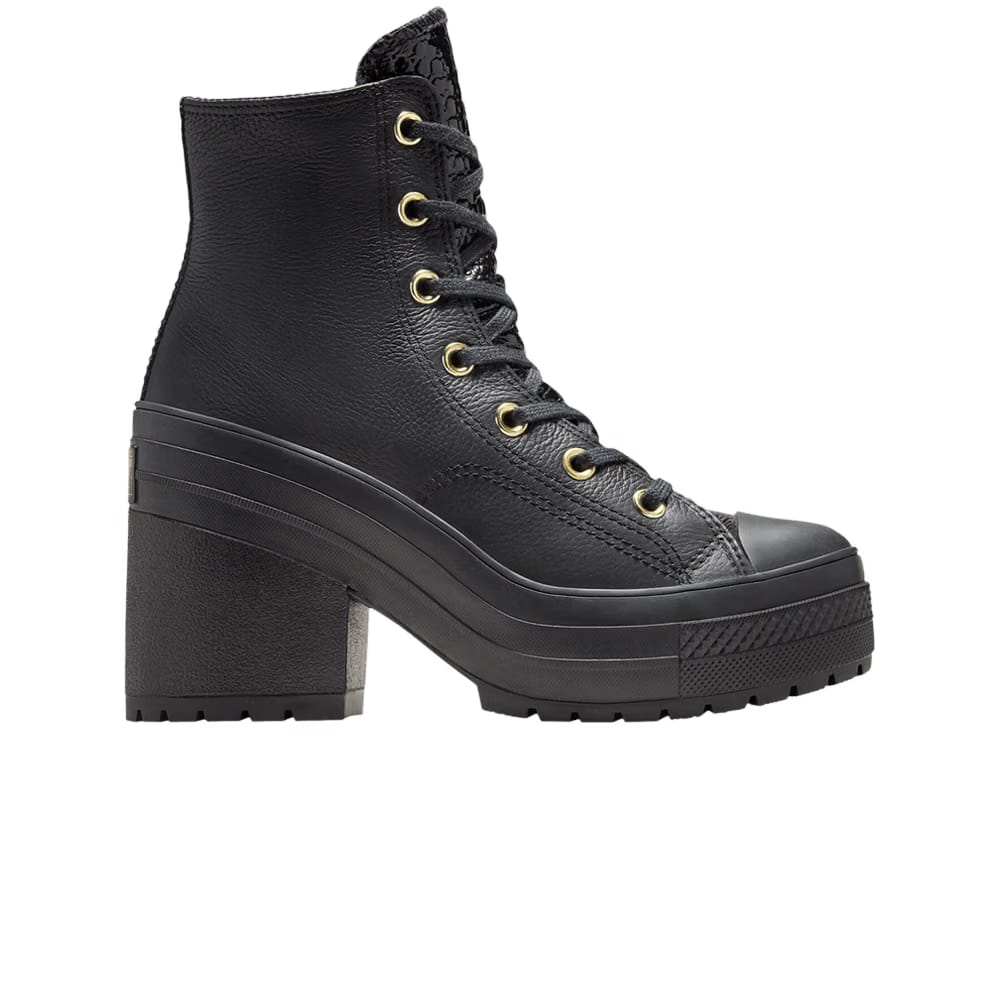 Wmns Chuck 70 De Luxe Heel Platform High 'Black Light Gold'