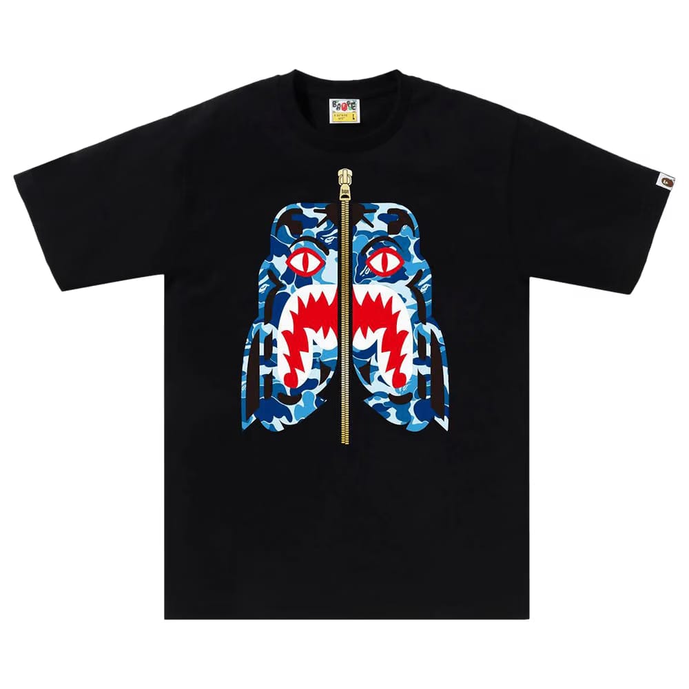 BAPE ABC Camo Tiger T-Shirt Black/Blue