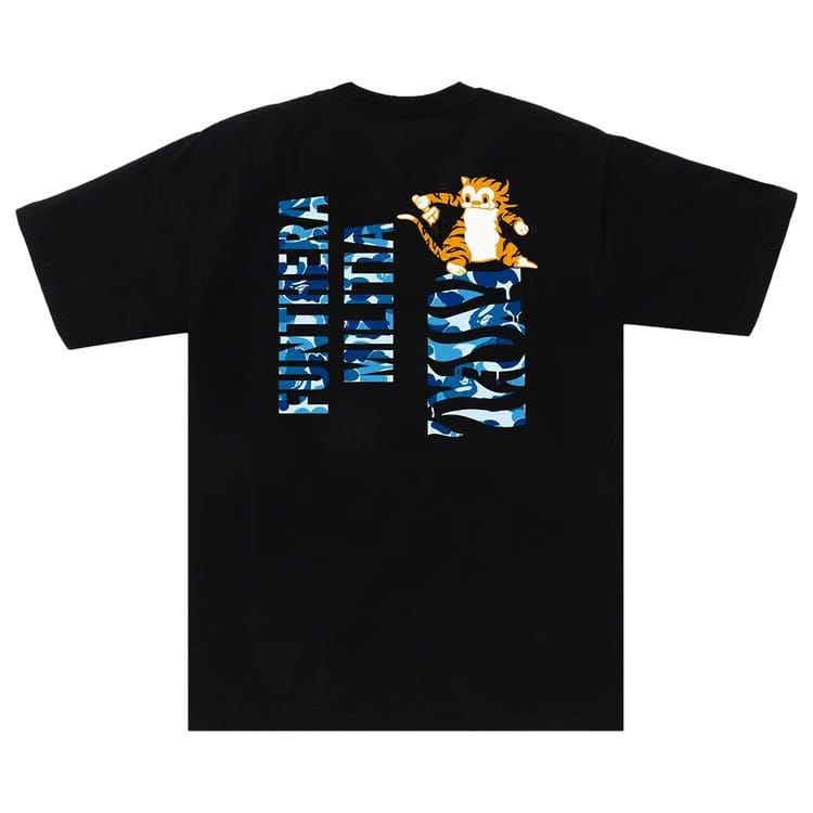 BAPE ABC Camo Tiger T-Shirt Black/Blue