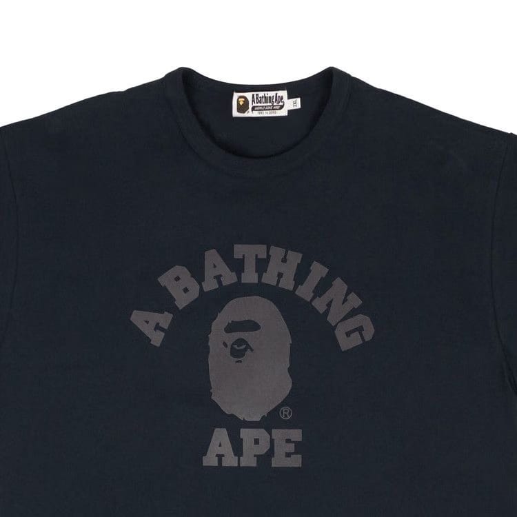 BAPE College Heavy Weight T-Shirt Navy