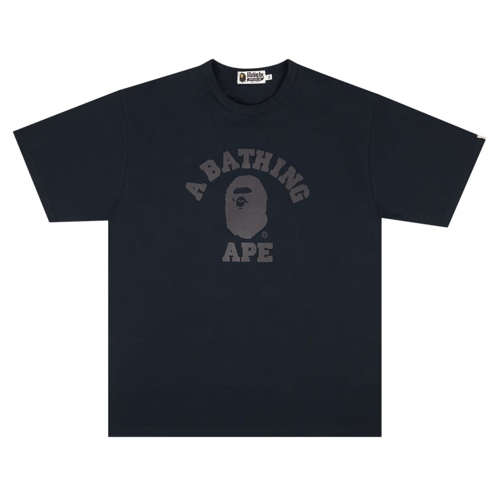 BAPE College Heavy Weight T-Shirt Navy