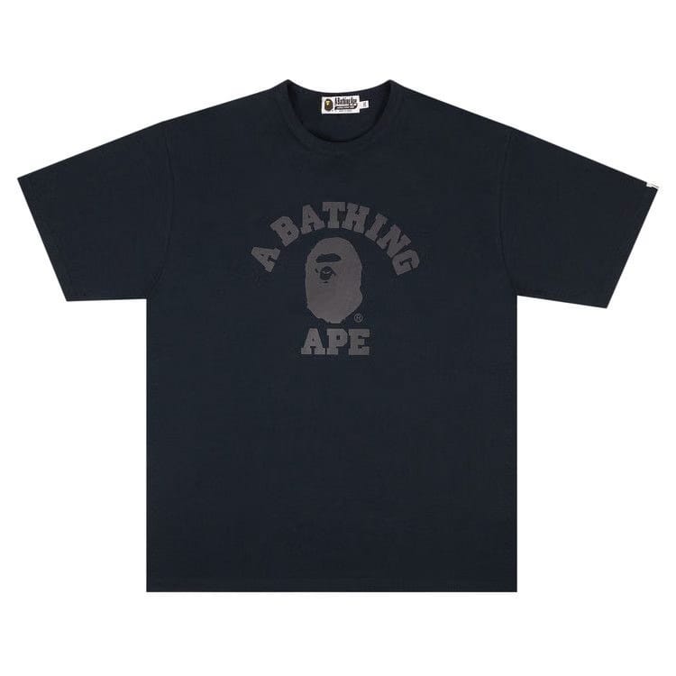 BAPE College Heavy Weight T-Shirt Navy