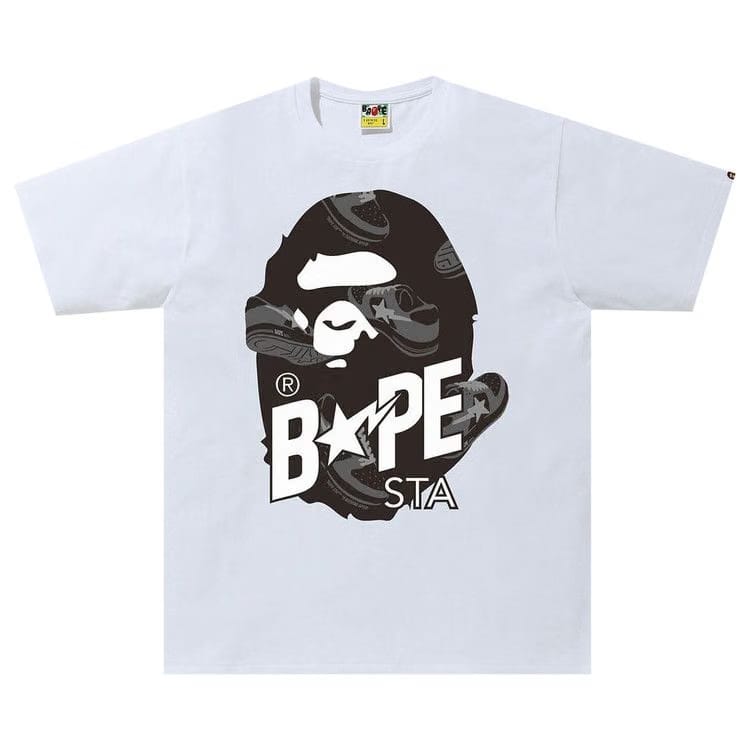 BAPE Random Bape Sta Ape Head Relaxed T-Shirt White/Black
