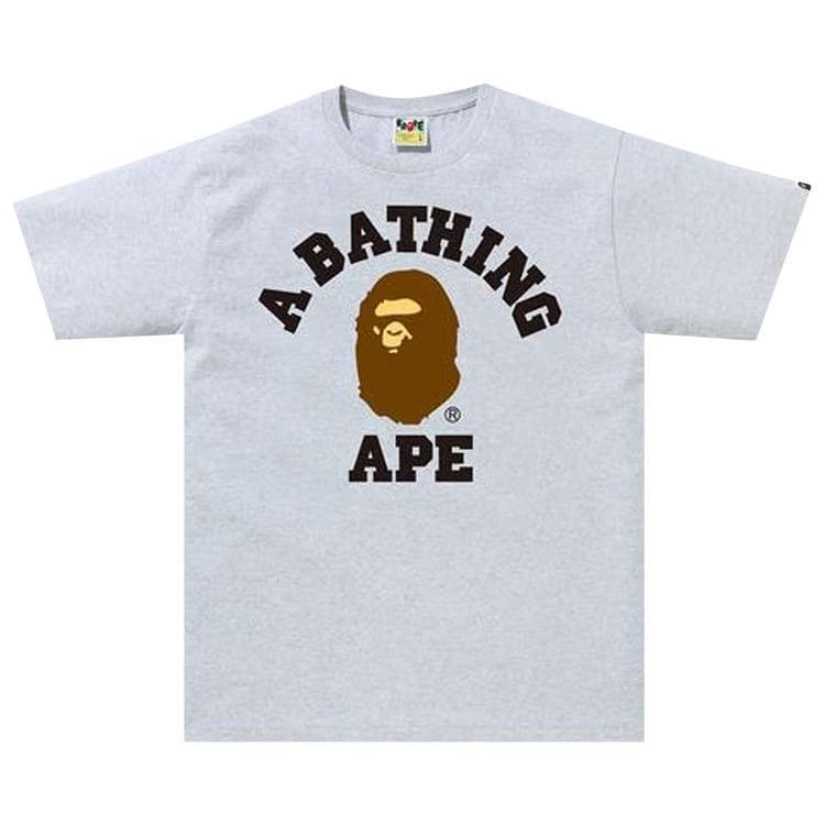 BAPE College T-Shirt Gray