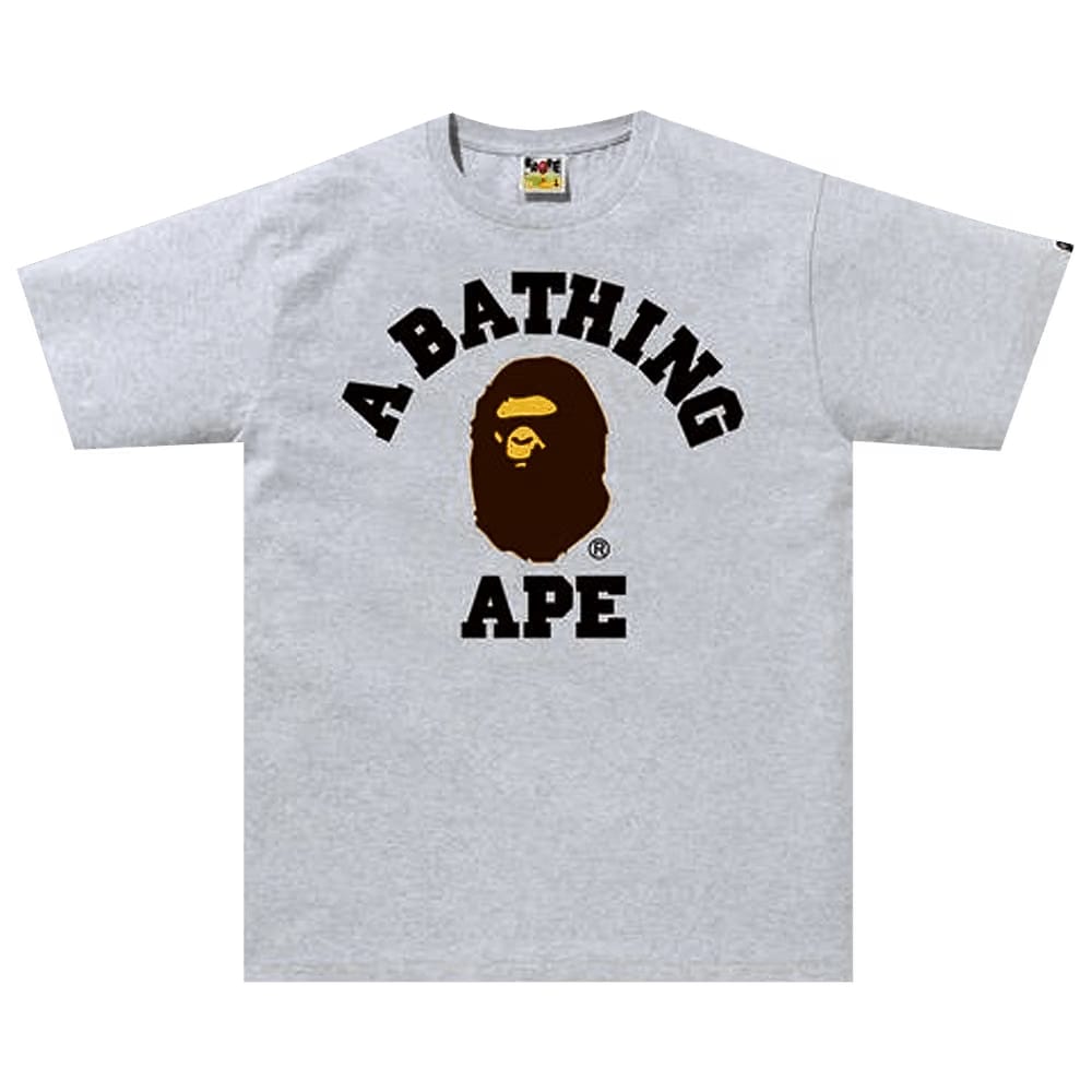BAPE College T-Shirt Gray