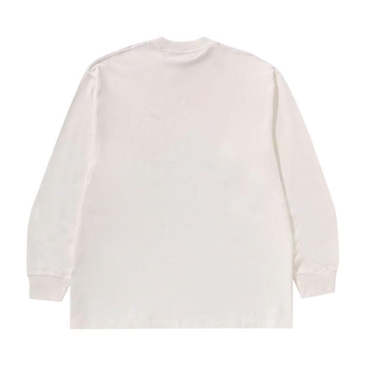 BAPE One Point Ape Head Relaxed Fit Long-Sleeve T-Shirt Ivory