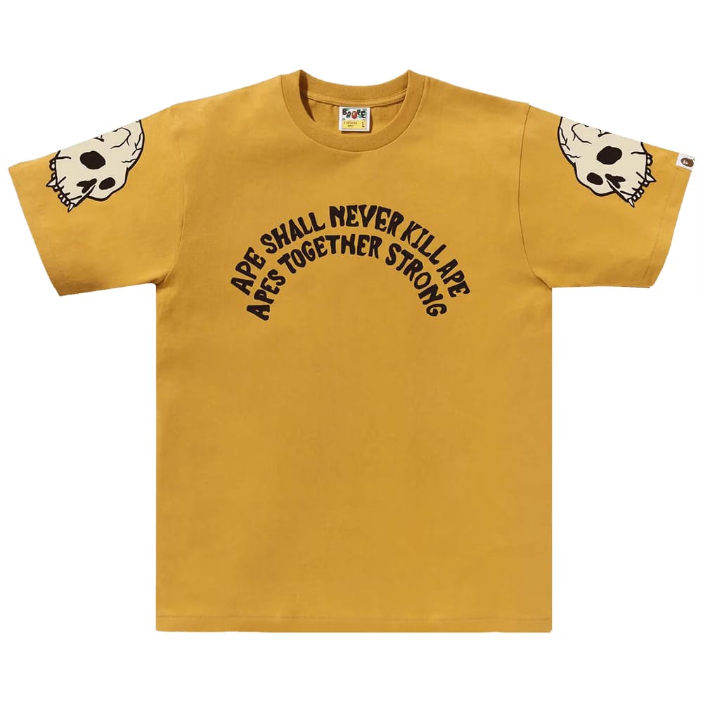 BAPE Souvenir Skull T-Shirt Yellow