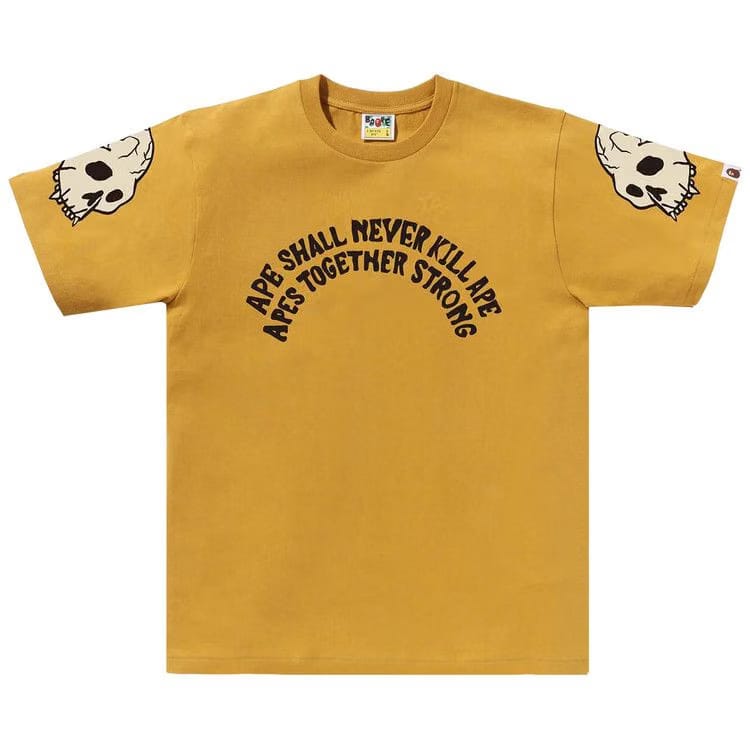 BAPE Souvenir Skull T-Shirt Yellow