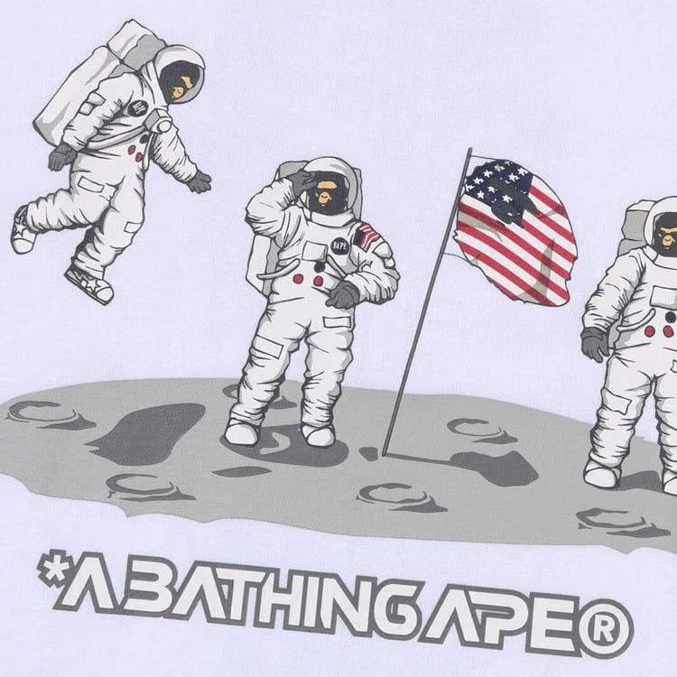 BAPE Moon Landing T-Shirt White