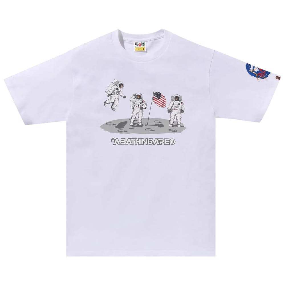 BAPE Moon Landing T-Shirt White