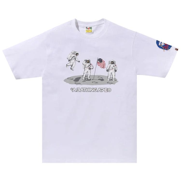 BAPE Moon Landing T-Shirt White