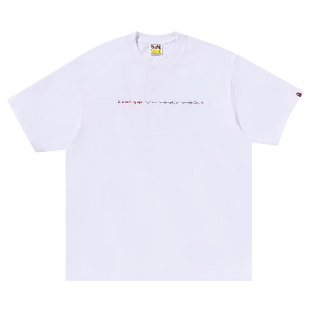 BAPE Hightlight Logo Relaxed Fit T-Shirt White