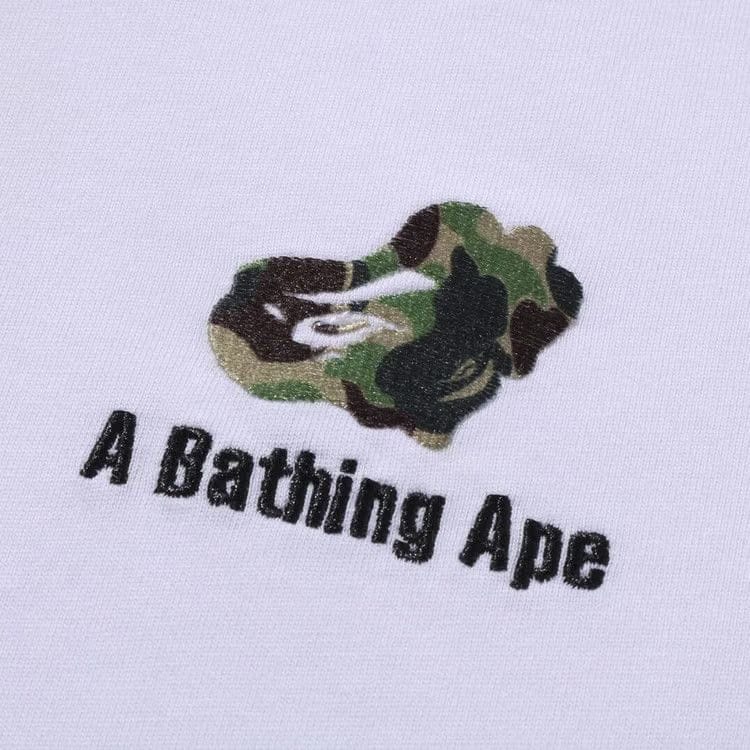 BAPE ABC Camo Logo Relaxed Fit T-Shirt White