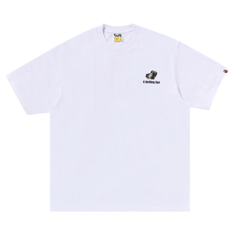 BAPE ABC Camo Logo Relaxed Fit T-Shirt White