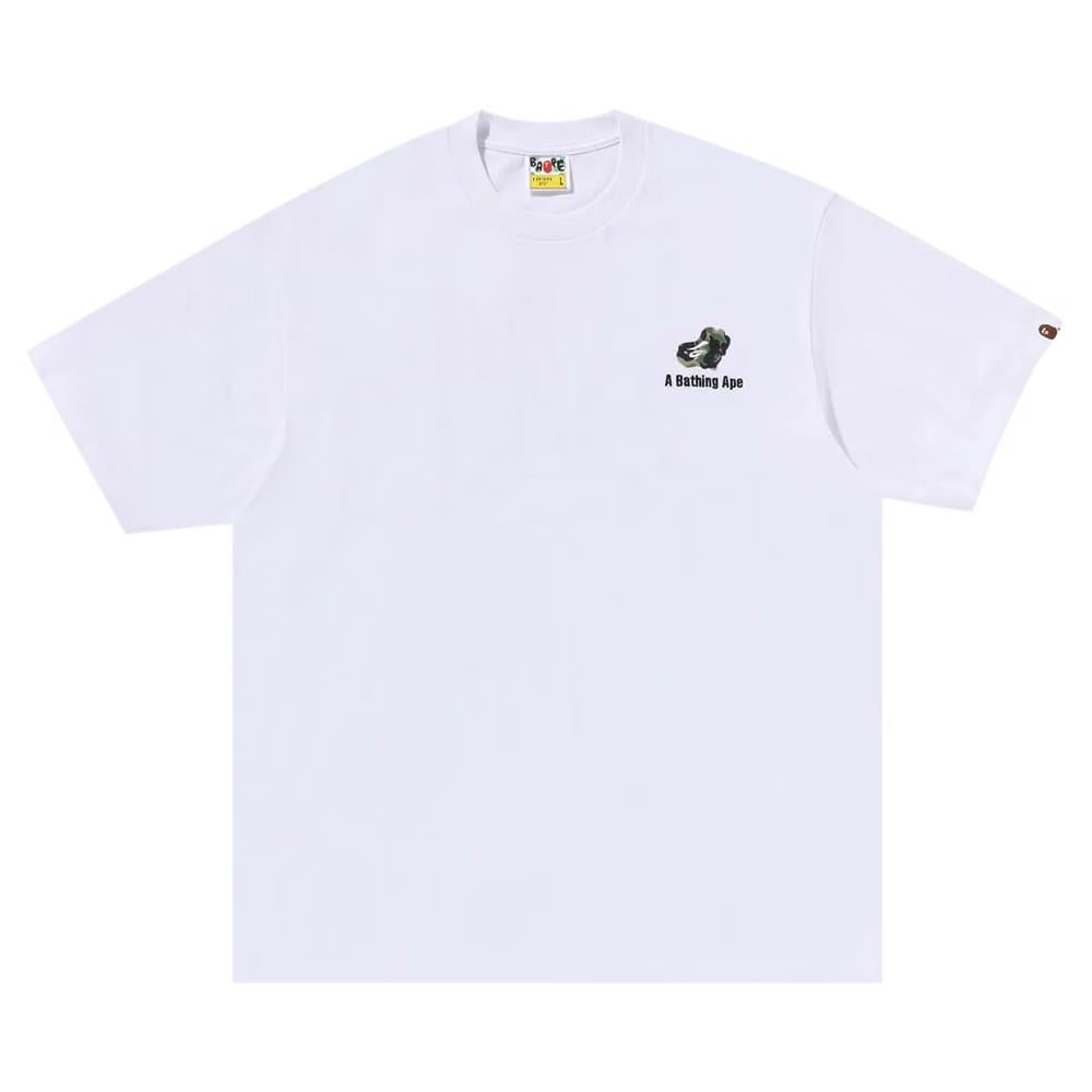 BAPE ABC Camo Logo Relaxed Fit T-Shirt White
