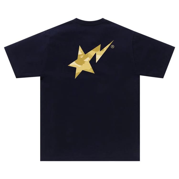 BAPE Color Camo Bape Sta Logo T-Shirt Navy