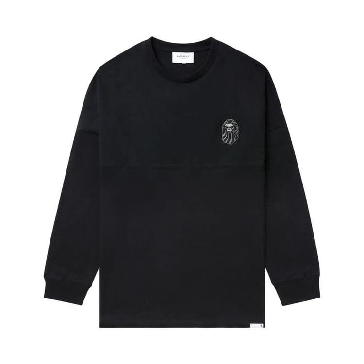 BAPE Tonal Bape Logo Long-Sleeve T-Shirt Charcoal