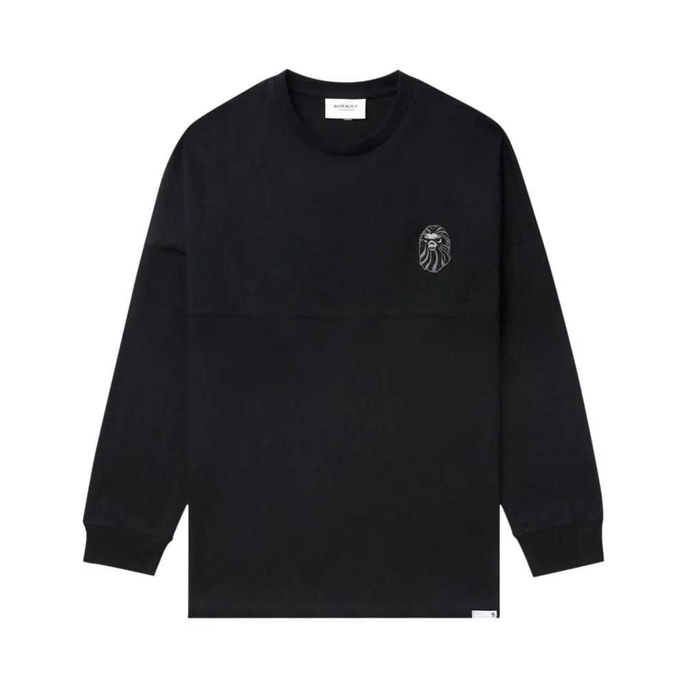 BAPE Tonal Bape Logo Long-Sleeve T-Shirt Charcoal