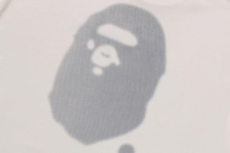 BAPE Logo Relaxed Fit T-Shirt Ivory