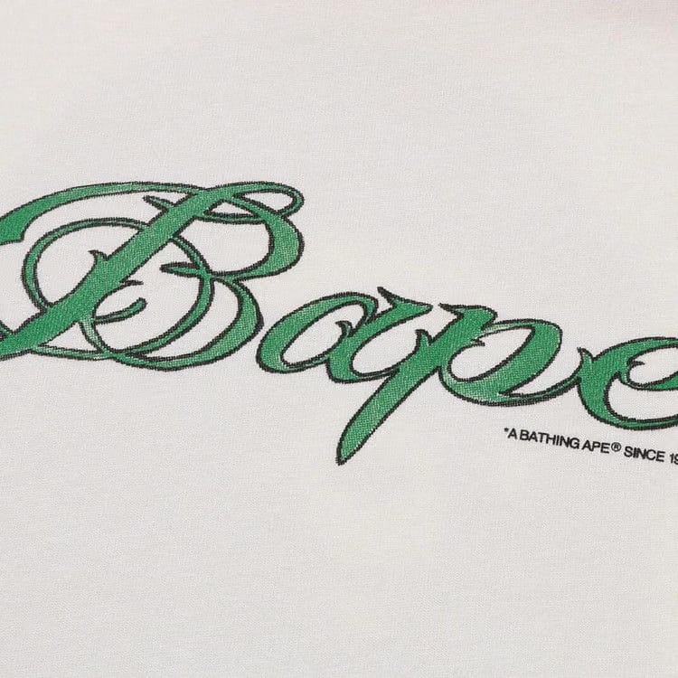 BAPE Logo Relaxed Fit T-Shirt Ivory