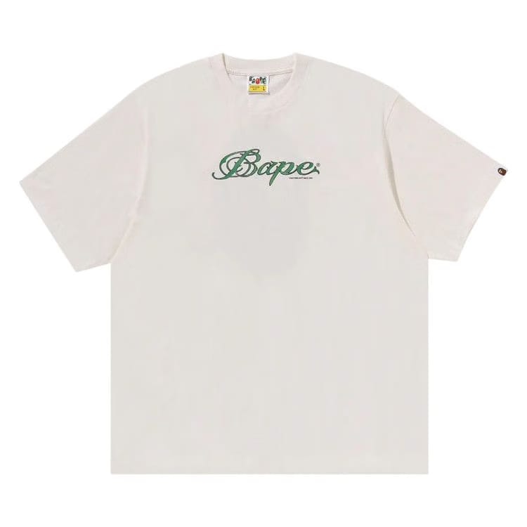 BAPE Logo Relaxed Fit T-Shirt Ivory